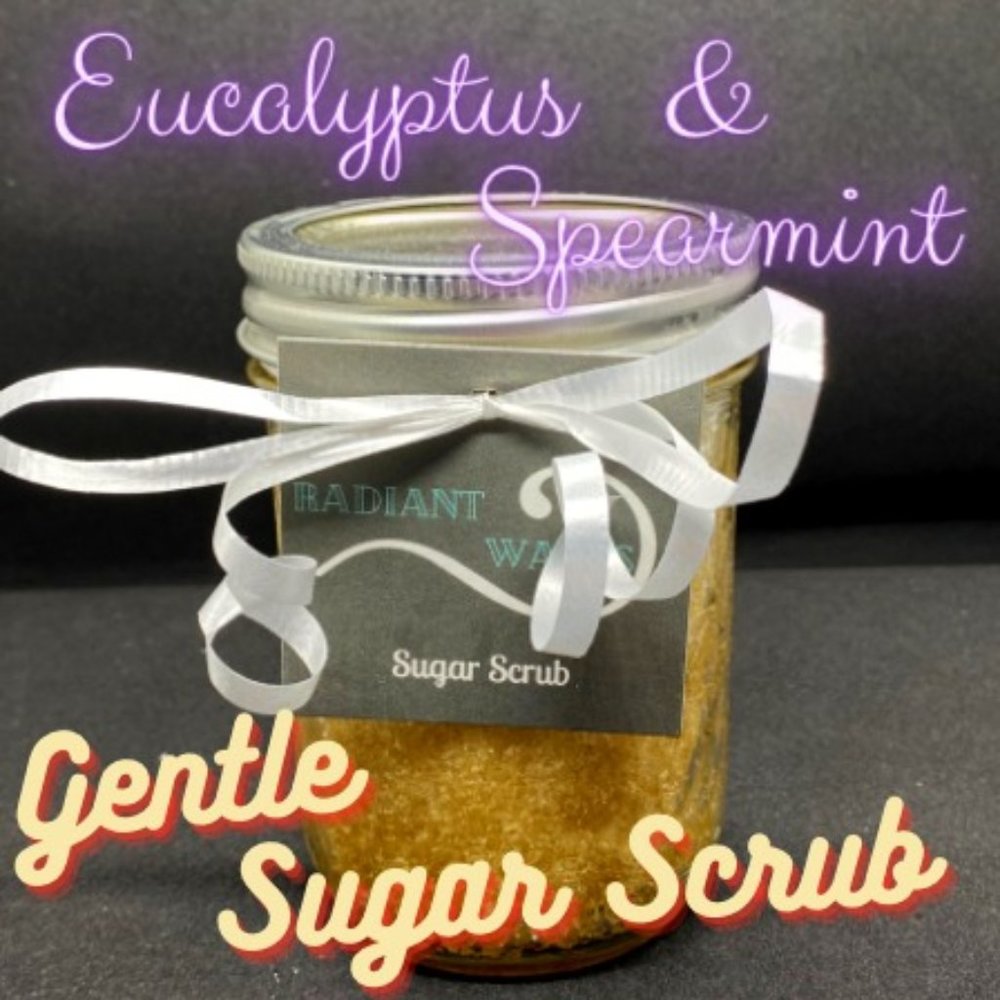 Eucalyptus & Spearmint gentle sugar scrub 8oz
